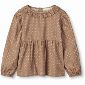 Fliink Tigers Eye Dot Aop Toto Blouse Polished Look Fashion Statement