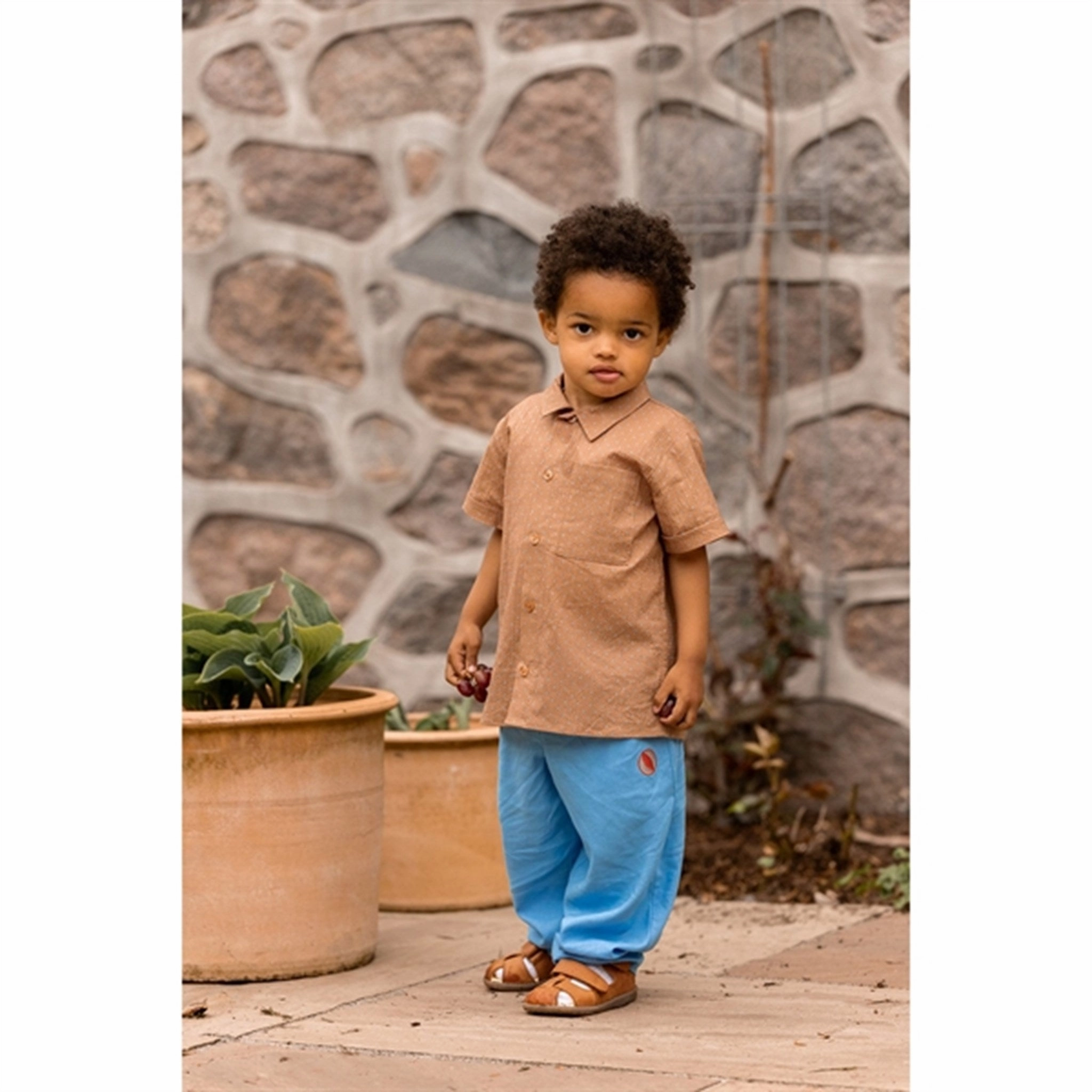 Beach Attire Fliink Tigers Eye Dot Aop Toto Shirt