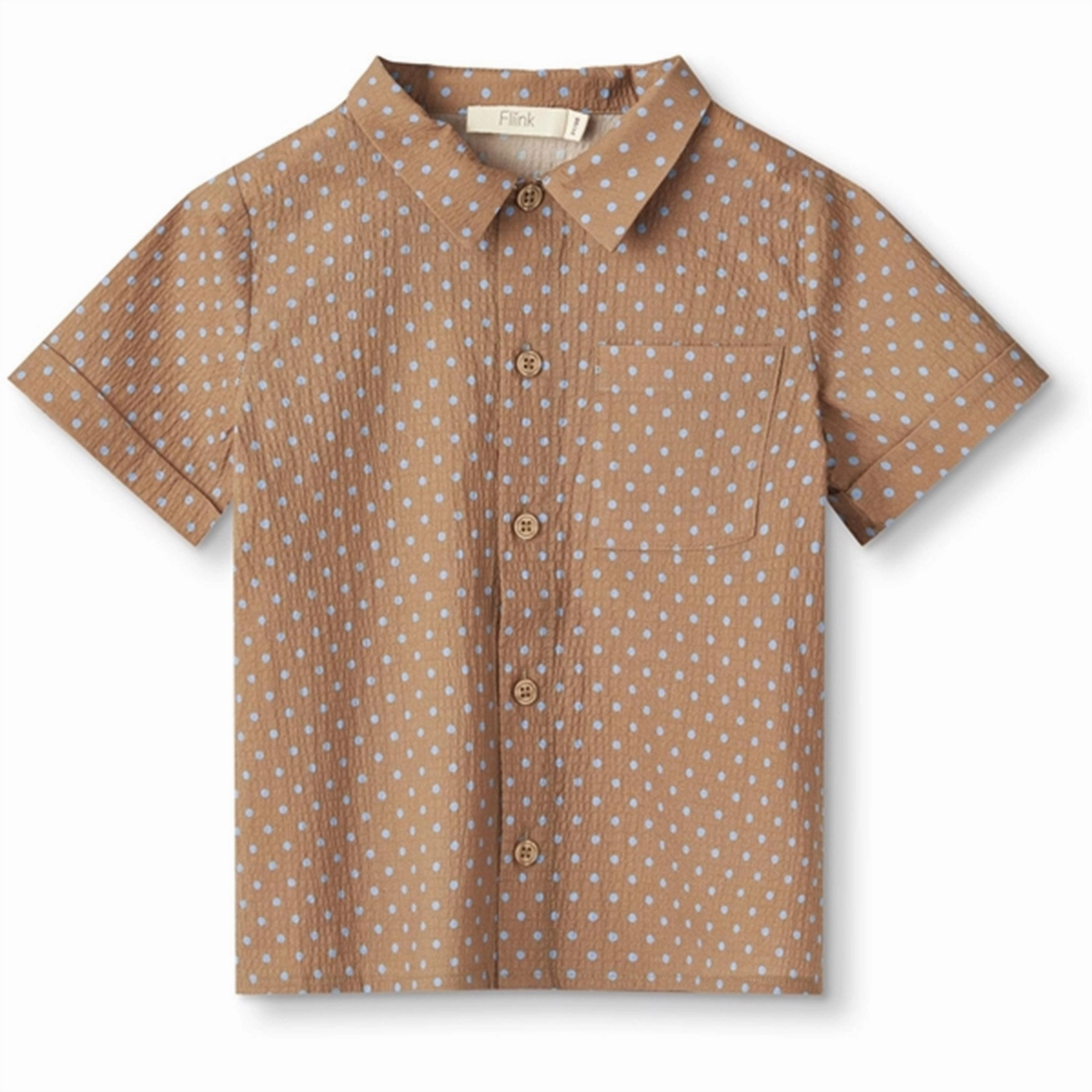 Fliink Tigers Eye Dot Aop Toto Shirt Durable Stitching Cocktail Event