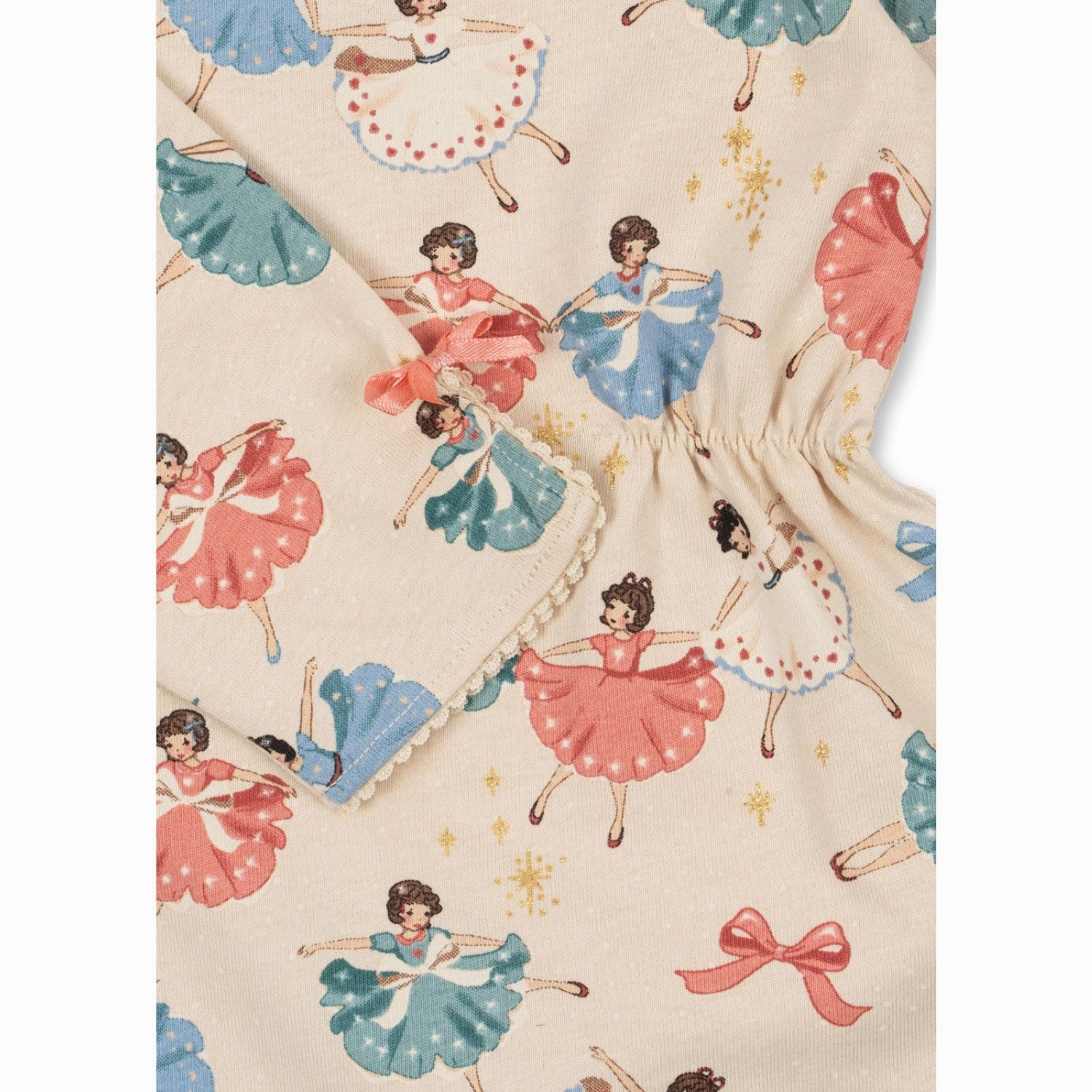 Vintage feel Chic Style Konges Sl?jd Bow Ballerina Drey Dress Gots