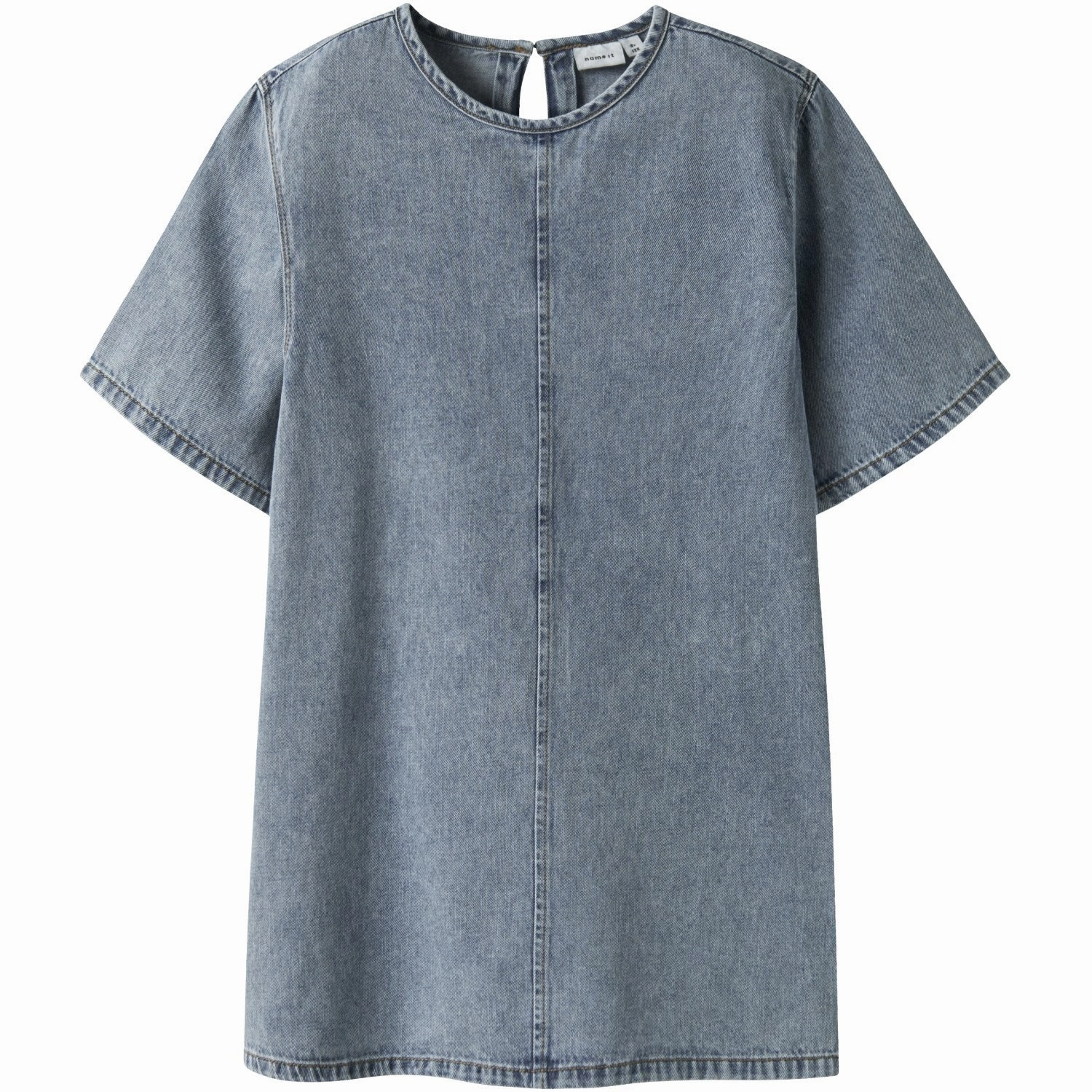 Celebrity-Inspired Style focused Name It Medium Blue Denim Beau 2/4 Denim Dress