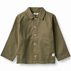 Wheat Pinewood Allen Overshirt Ribbed Trim