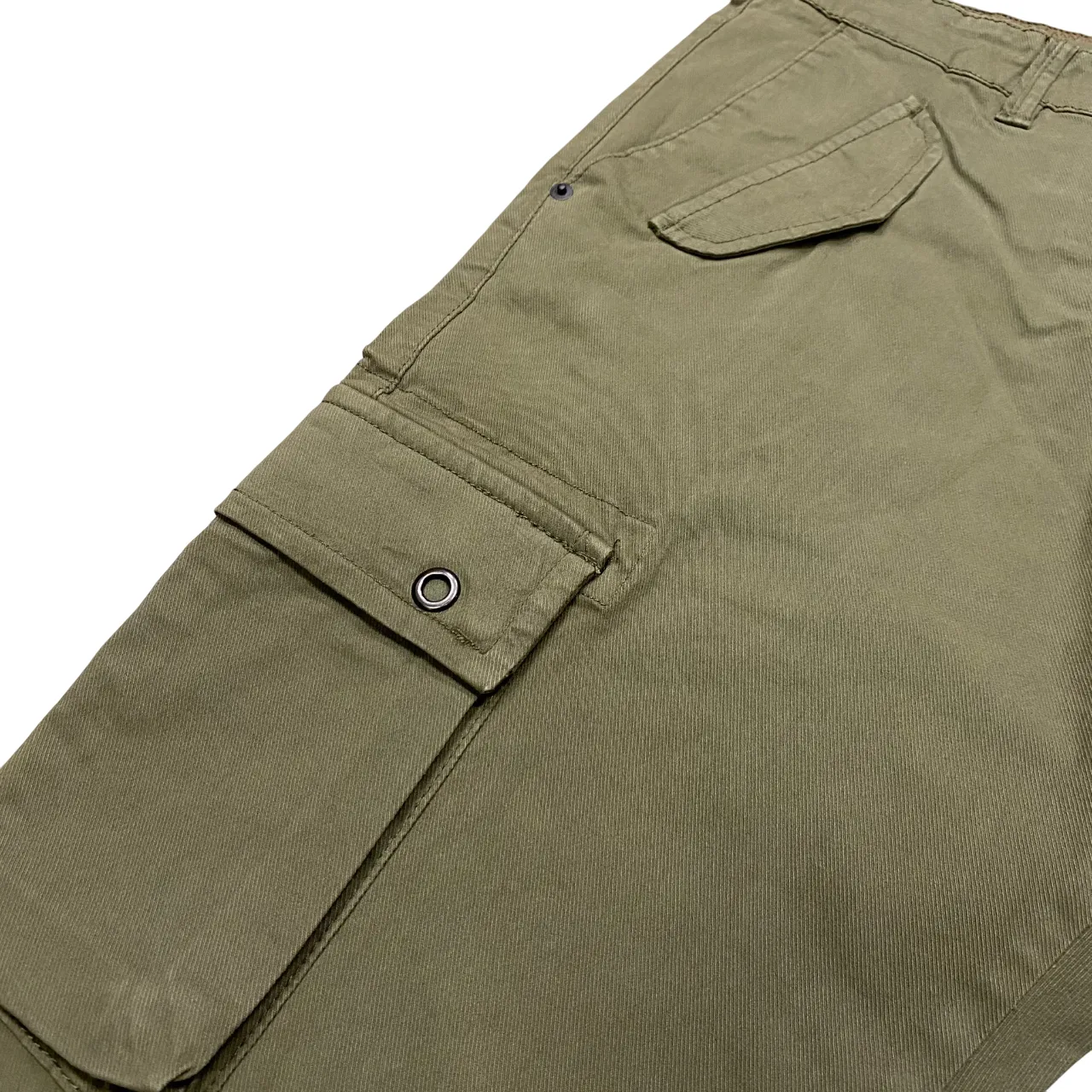 High Durability Thread Trez pantalone da uomo con tasconi ed elastico al fondo Pipas-Cavt M45728 317 militare