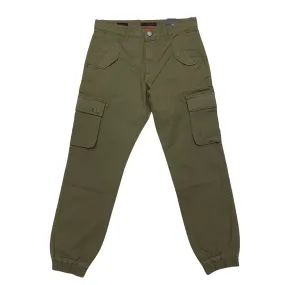 Non Bulk Trez pantalone da uomo con tasconi ed elastico al fondo Pipas-Cavt M45728 317 militare