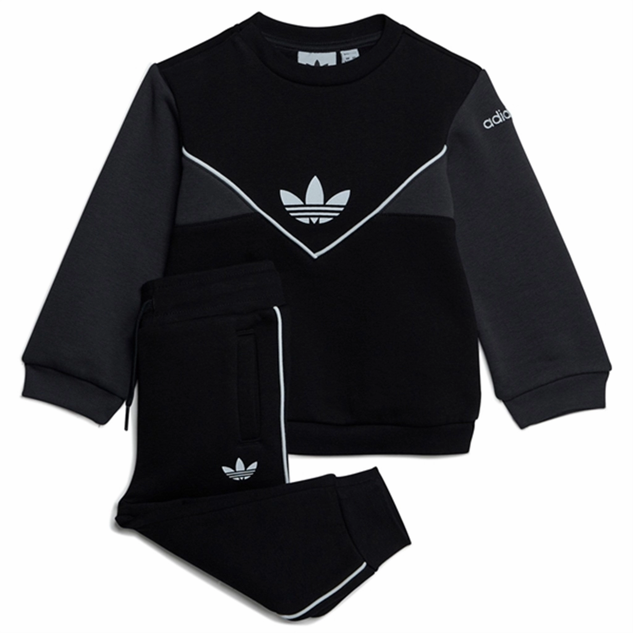 stain remover Adjustable drawstring adidas Originals Black / Carbon Sweatsuit