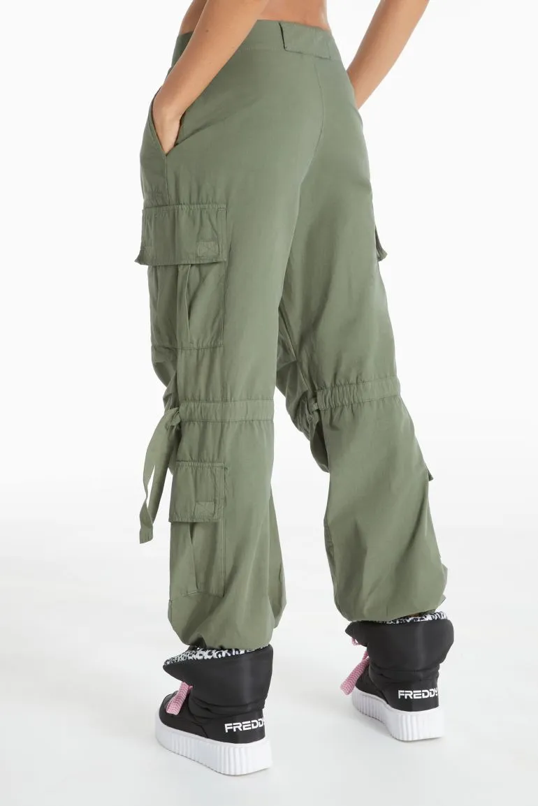 Stretchable Fabric Freddy pantalone Cargo con tasche e coulisse BRITNEYF301 V69X verde pigmentato