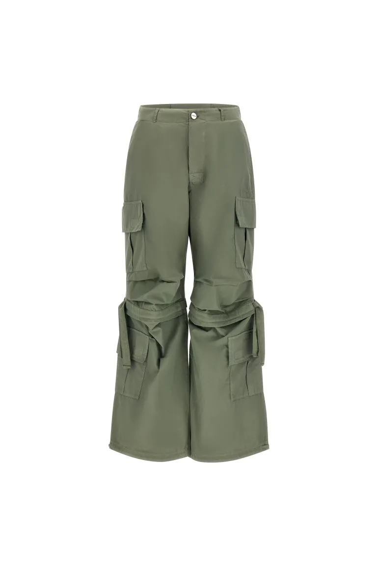 Stain Release Finish Freddy pantalone Cargo con tasche e coulisse BRITNEYF301 V69X verde pigmentato