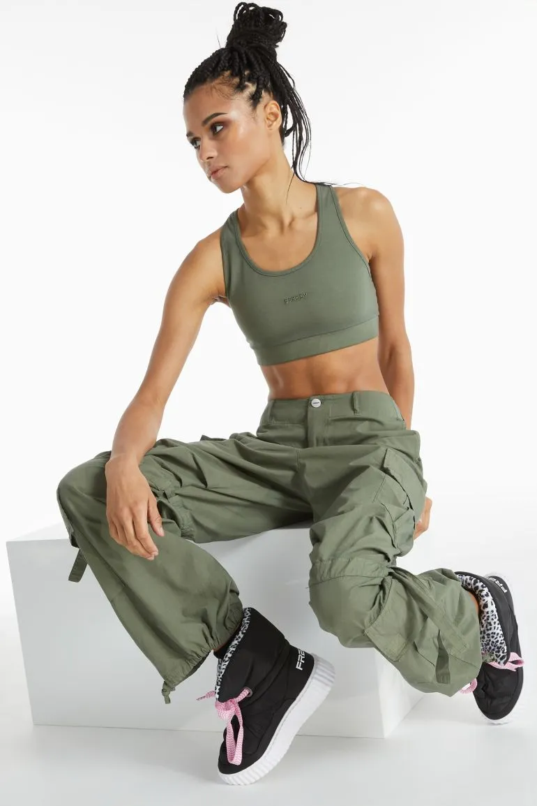 Freddy pantalone Cargo con tasche e coulisse BRITNEYF301 V69X verde pigmentato Abrasion Resistant Surface Odor Control Tech