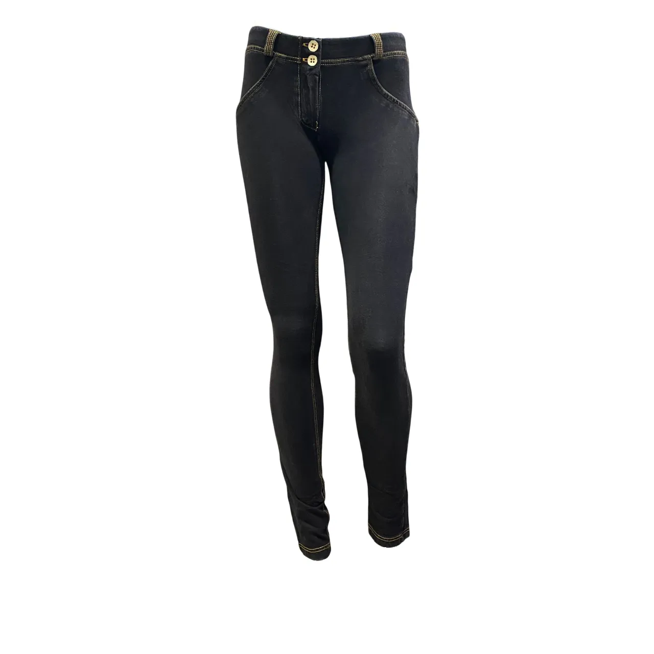 Freddy pantalone sportivo da donna aderente WRUP14KJ1E J7Y nero Iconic Freedom of movement
