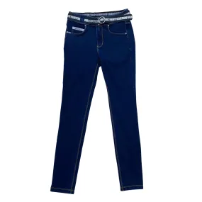 Freddy pantalone sportivo da donna NOW1MC002 J0Y blu scuro belt venue Modern