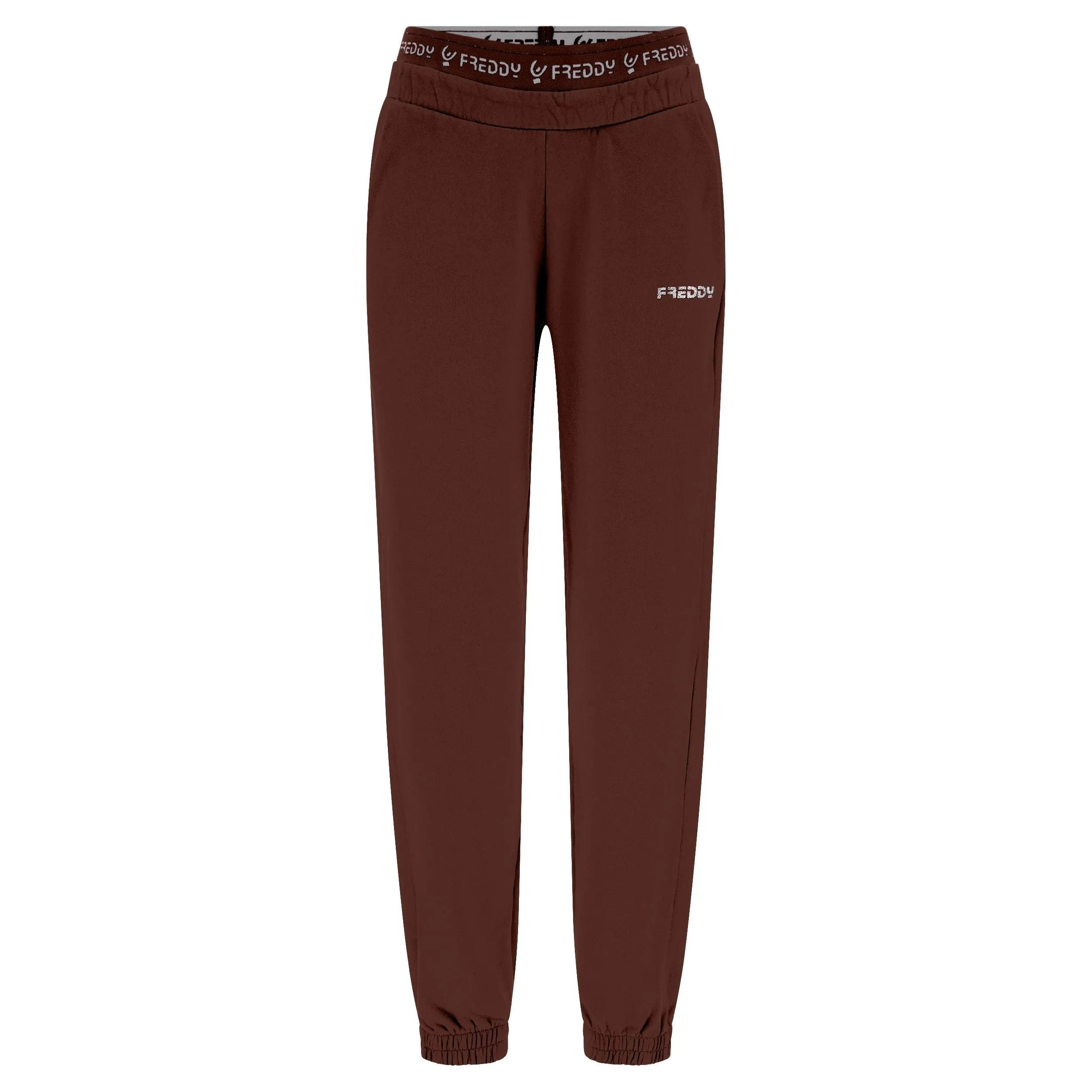 Tear Resistant Design All-Purpose Comfort Freddy Pantaloni sportivi in felpa garzata con elastico JOGGER1C024X M79X Chocolate Fondant Direct Dyed