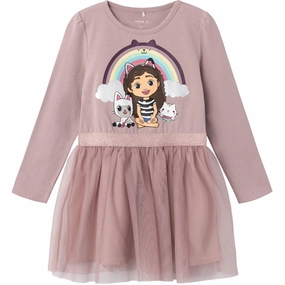 Name it Deauville Mauve Orbiri Gabby Tulle Dress Fitted waist Relaxed Look