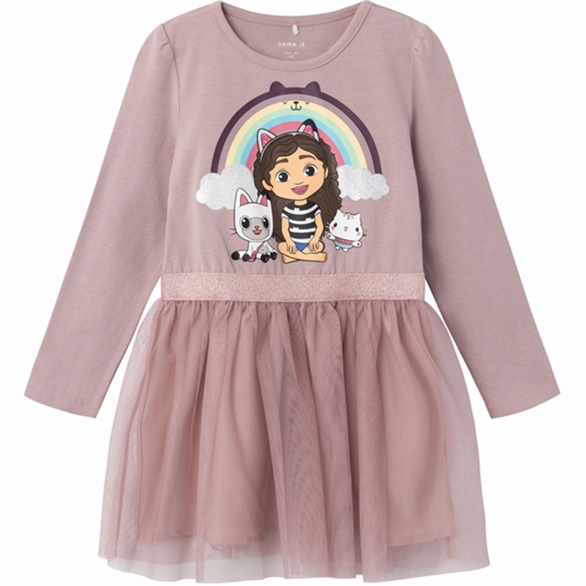 Name it Deauville Mauve Orbiri Gabby Tulle Dress Fitted waist Relaxed Look