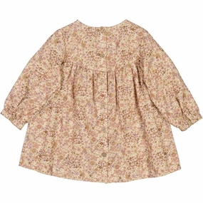 Wheat Clam Flowers Fenja Dress Calm Drape Modern Look