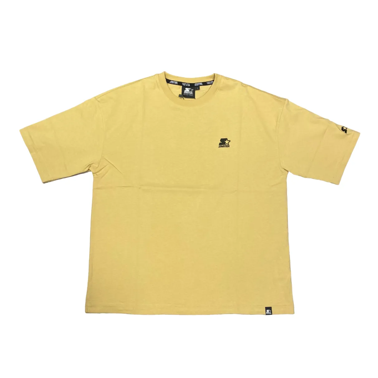 Starter maglietta manica corta da uomo in cotone 74055 pietra Casual Essential Wear