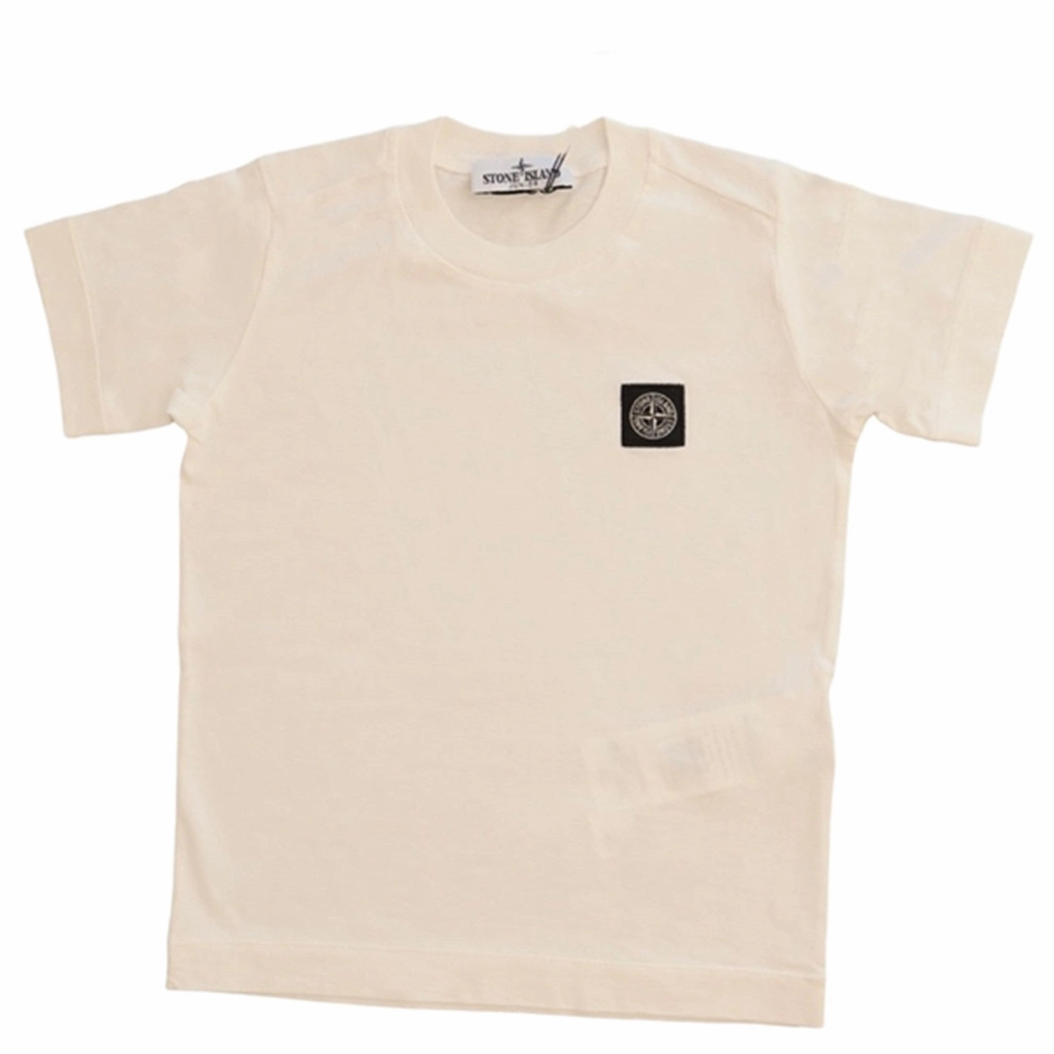 Stone Island Junior T-shirt White Micro Perforation