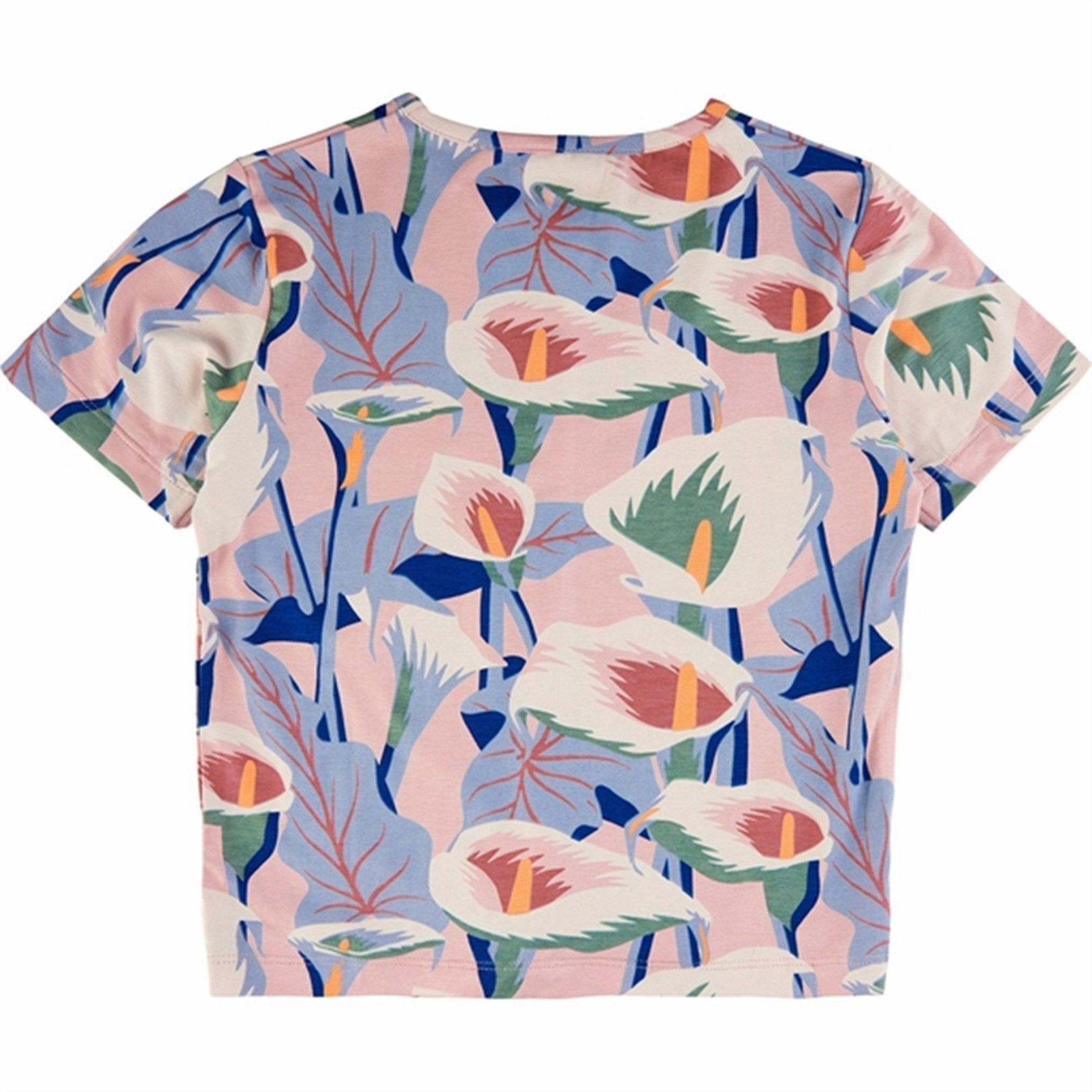 THE NEW Peach Beige Flower AOP Gwyneth T-shirt Minimal Look