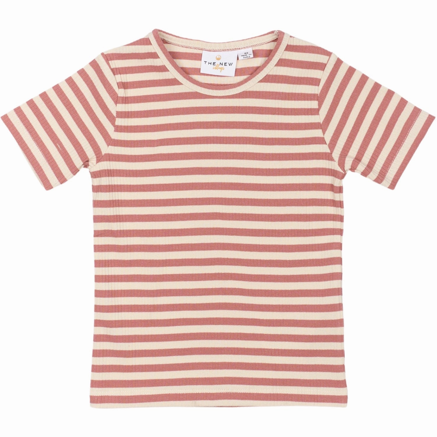 Street Smart THE NEW Siblings Old Rose Striped Fro Uni T-Shirt