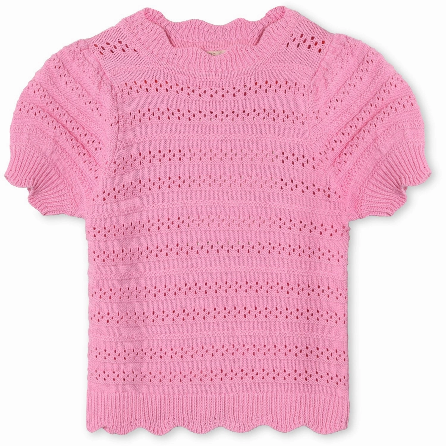 Fliink Begonia Pink Magic Puff T-shirt Tubular Knit Structure Casual Essential