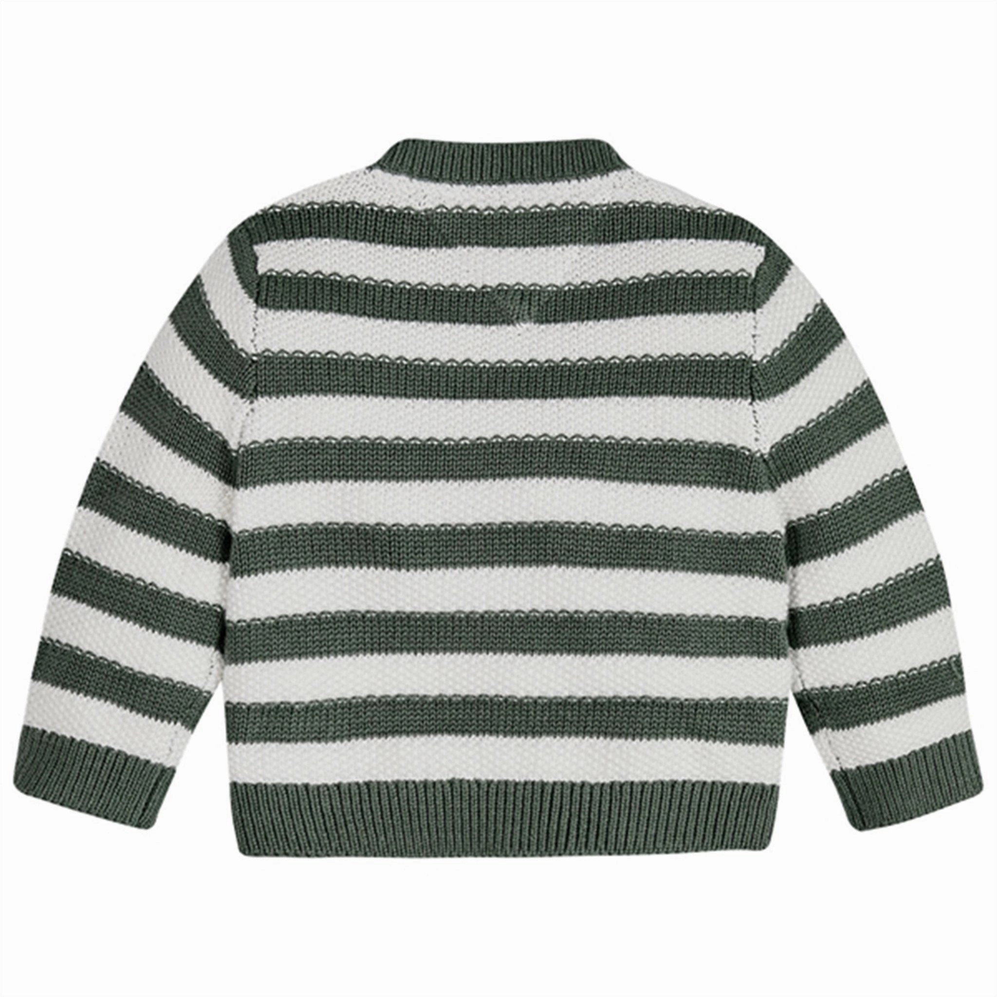 Tommy Hilfiger Baby Structured Stripe Sweater Avalon Green Stripe Preppy Vibe