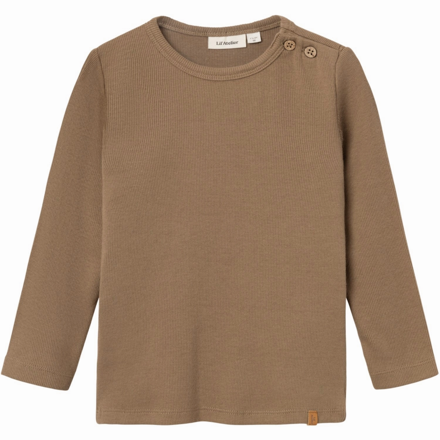 Cuffed hem Business casual Lil'Atelier Sepia Tint Halli Slim Blouse