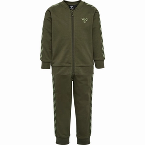 Hummel Olive Night Bille Tracksuit shooting range
