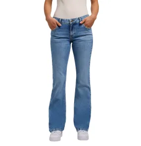 Lee Jessica Jeans a Zampa Donna 112349550 | Denim Flare Chiaro Adjustable Waist