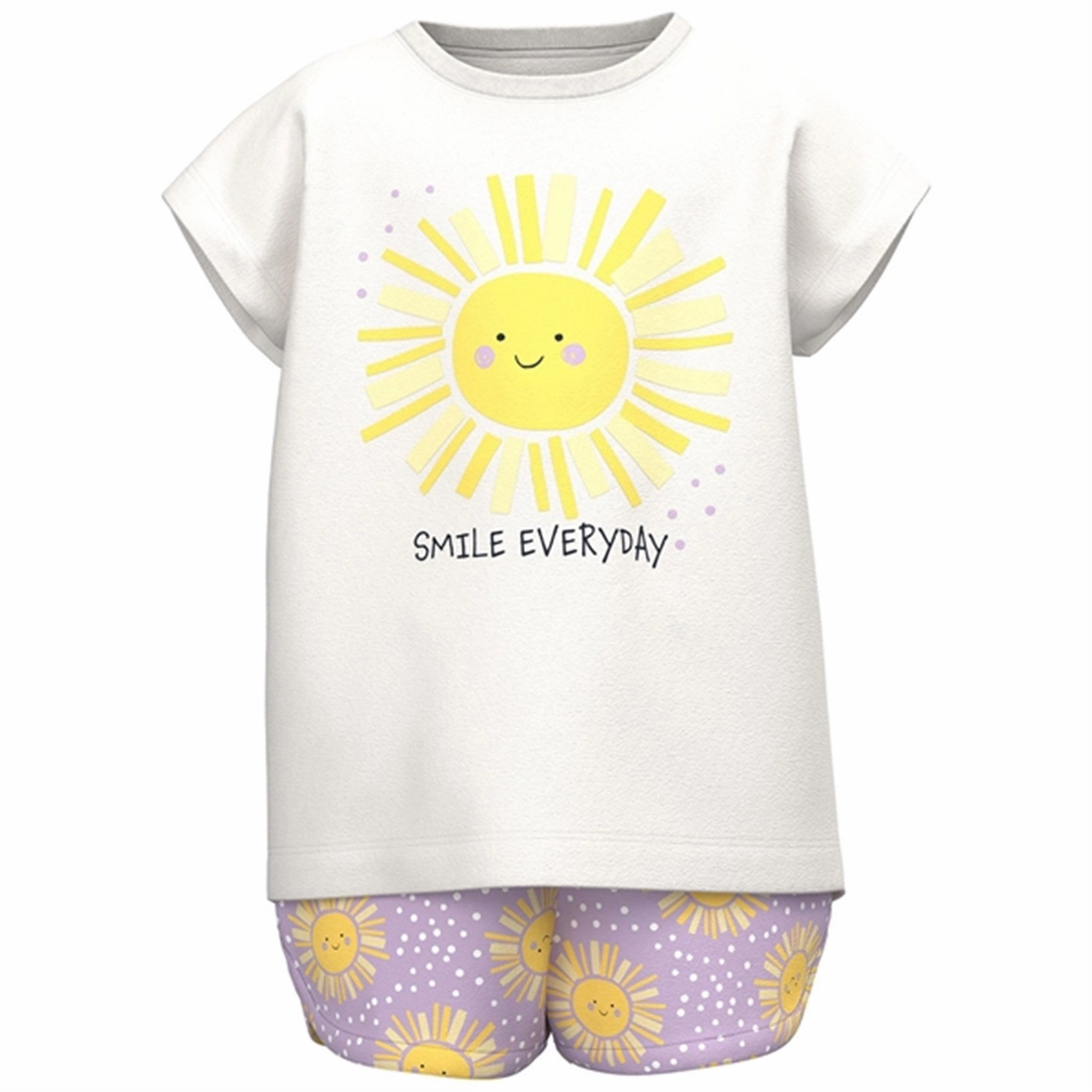 Versatile Layering Capability Name it White Alyssum Vigea T-Shirt Set