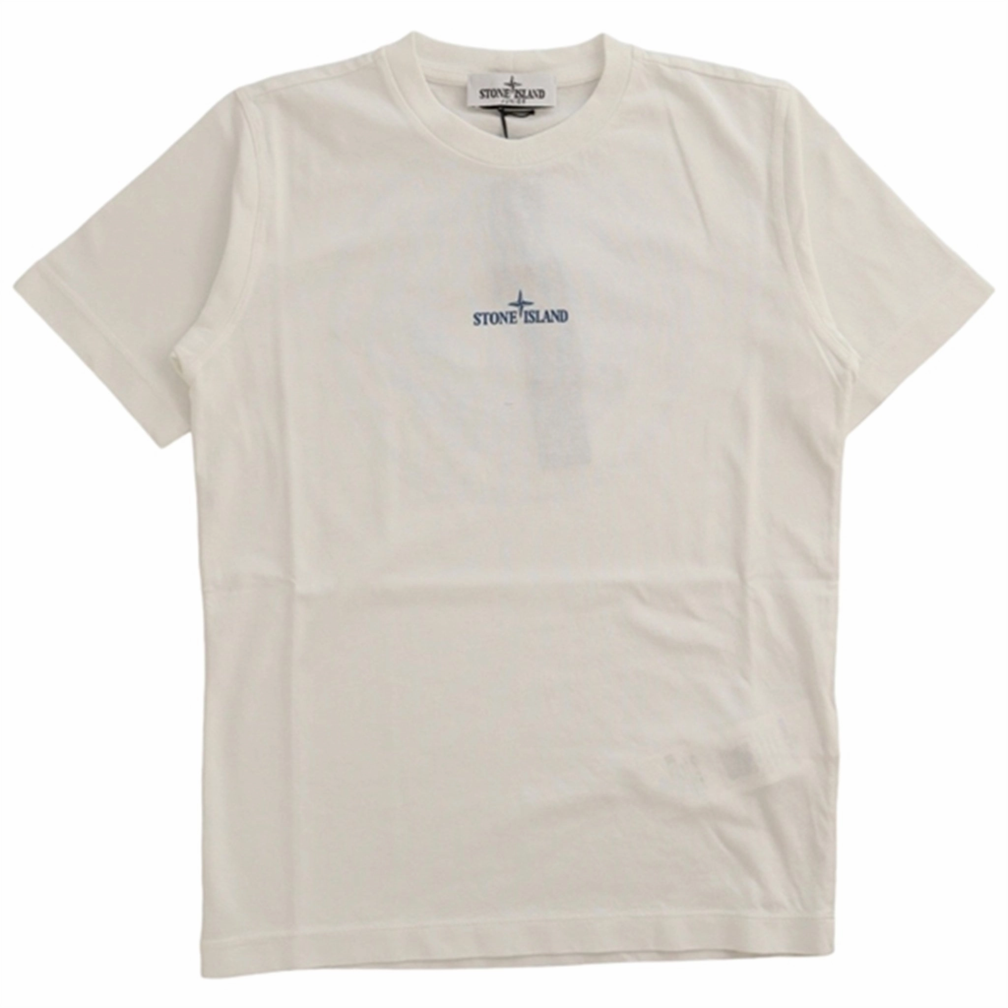 Stone Island Junior T-shirt White Cotton Blend