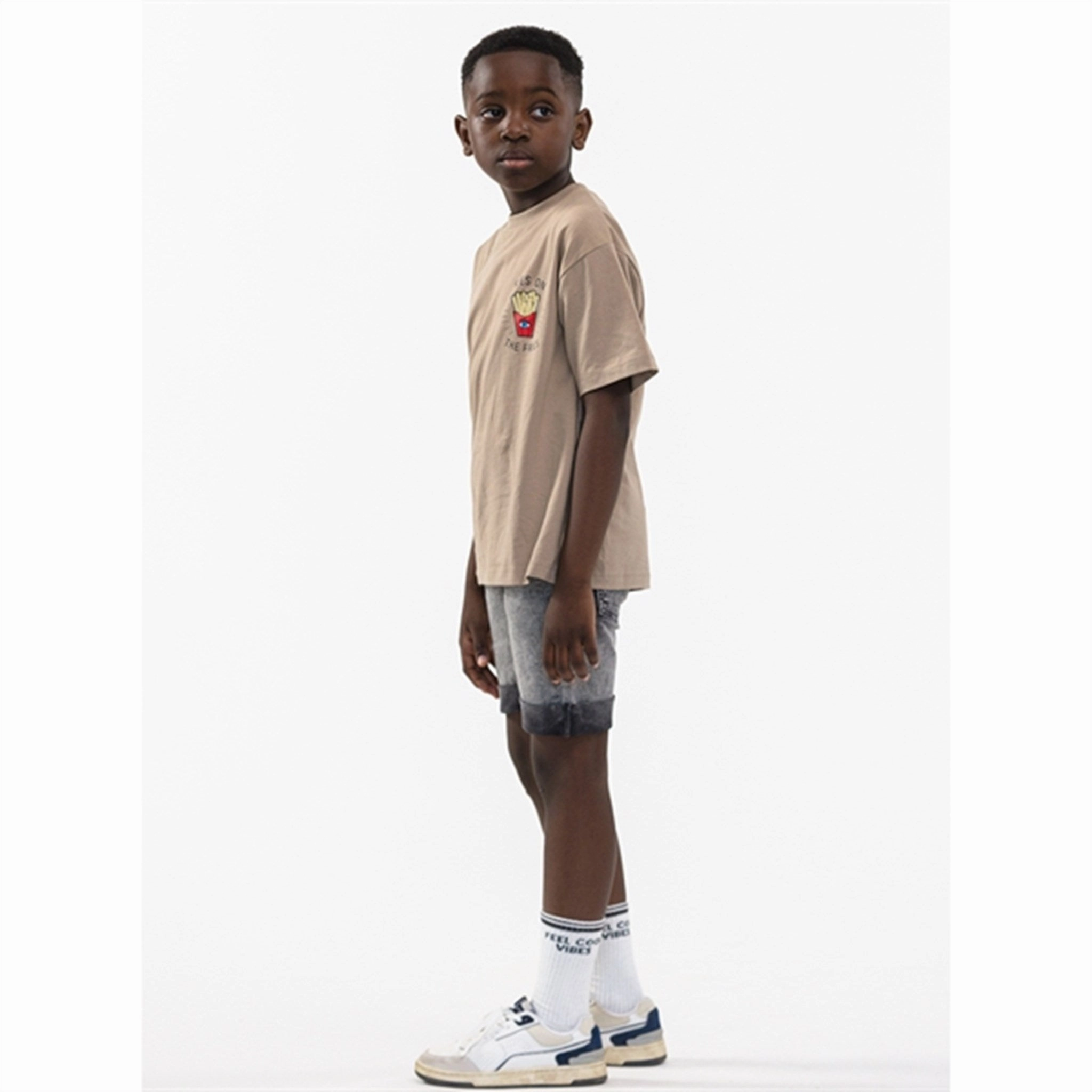 THE NEW Greige Falcon T-shirt ZeroDistressFinish