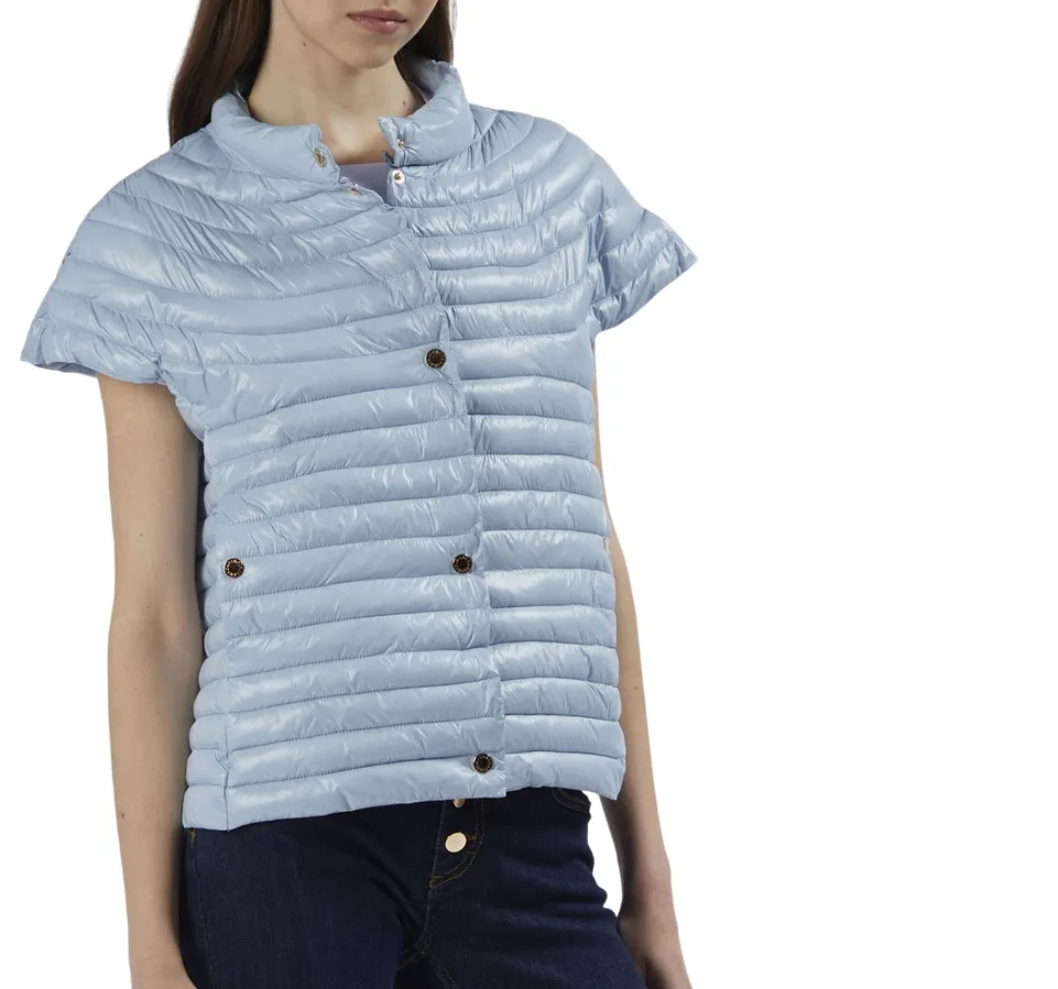 Fashionable Outerwear Possibility Caf??Noir giacca piumino leggero con manica al aletta c7JN0072 B015 celeste