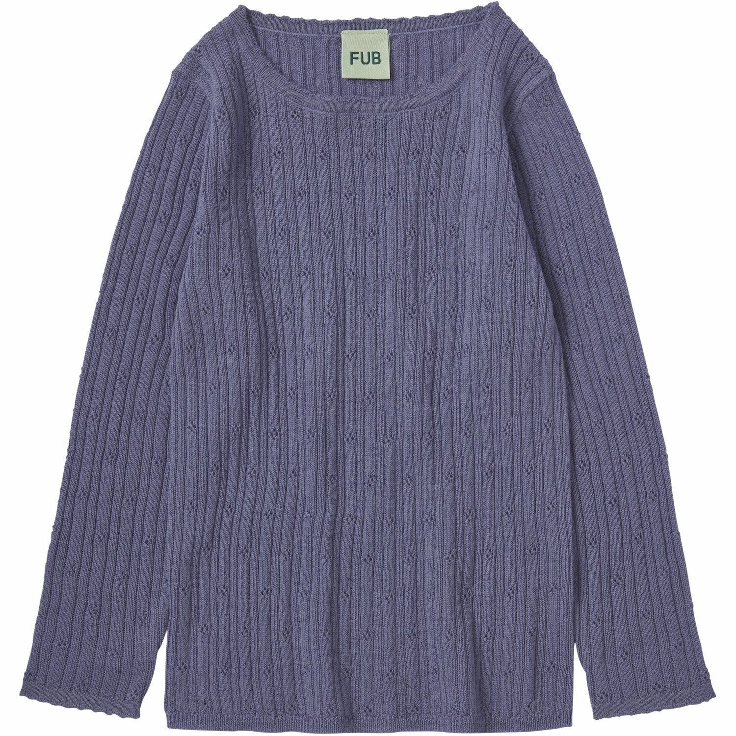 FUB Dusty Violet Pointelle T-Tee L/S Summer Vibes