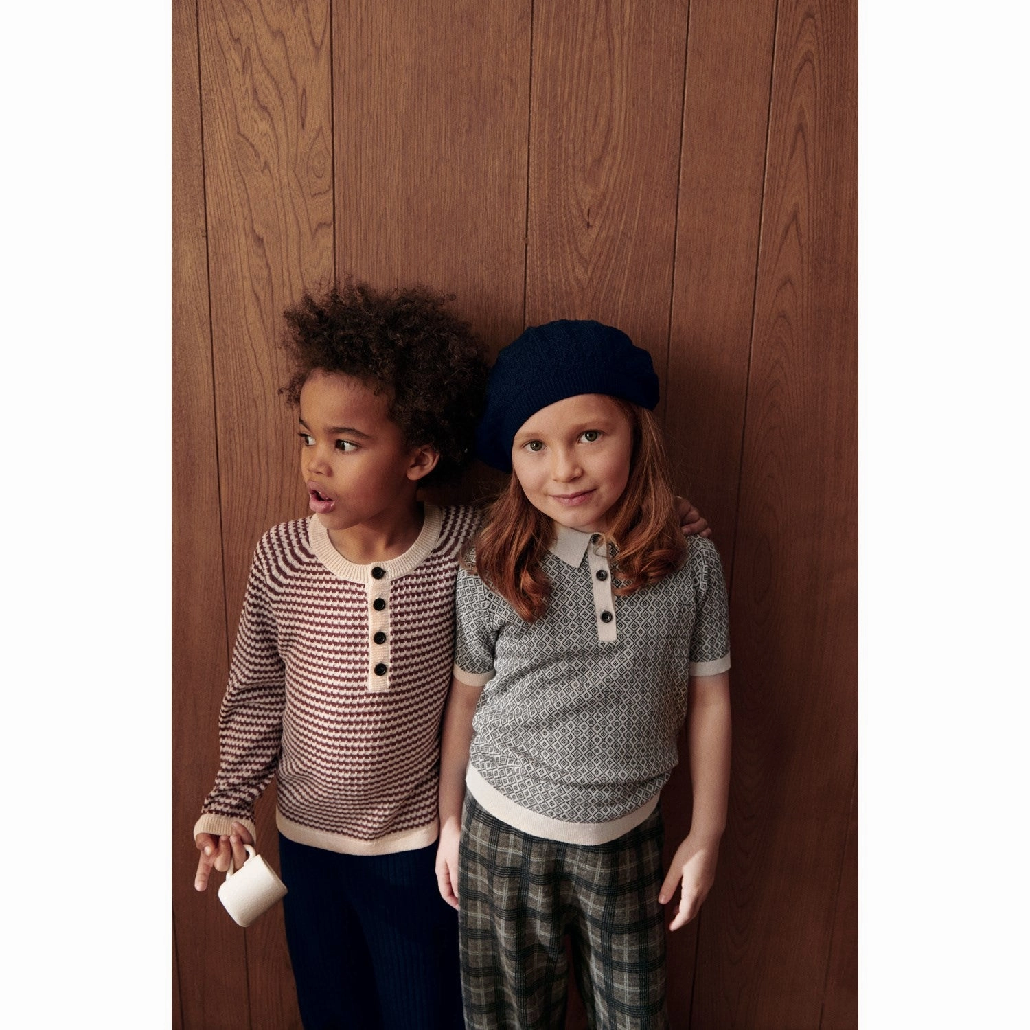 Weekend Casual FUB Ecru/Dark Navy Polo