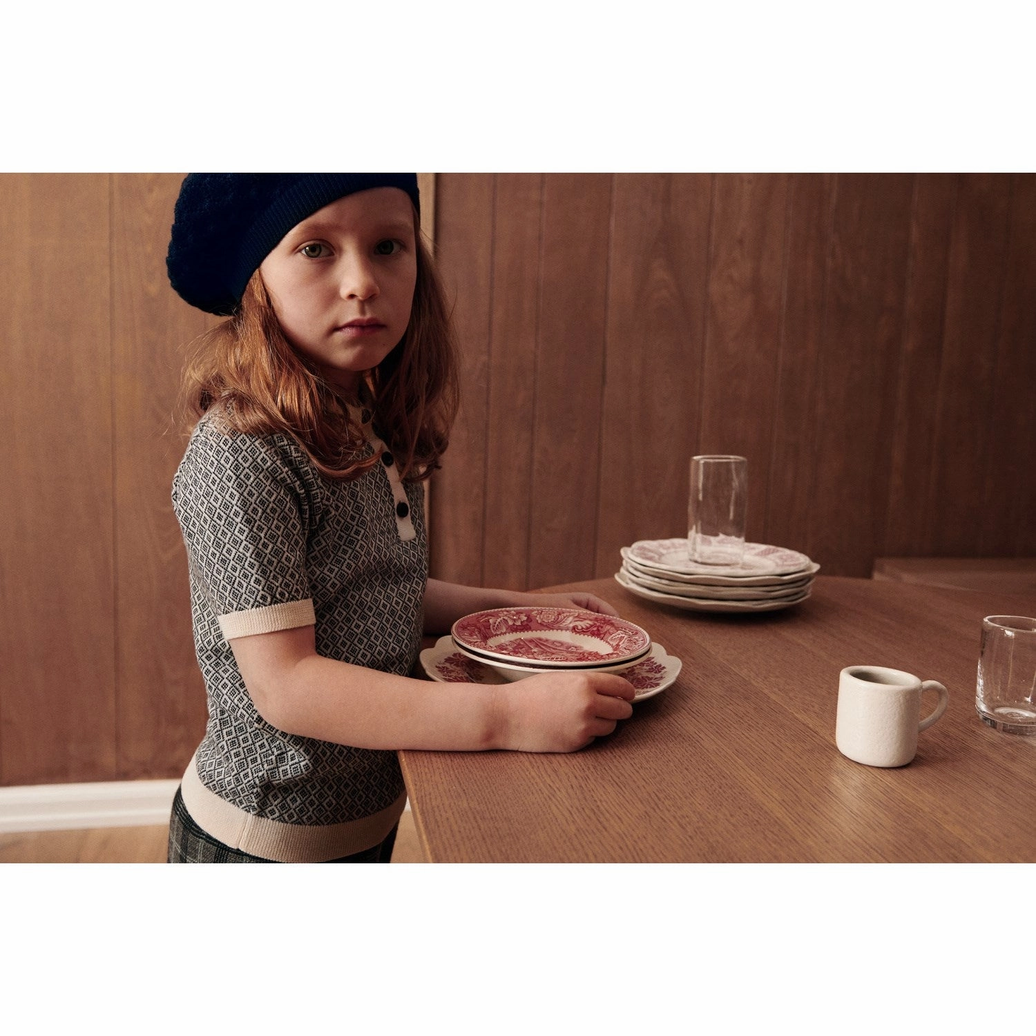 FUB Ecru/Dark Navy Polo Athletic Fit Travel Essential