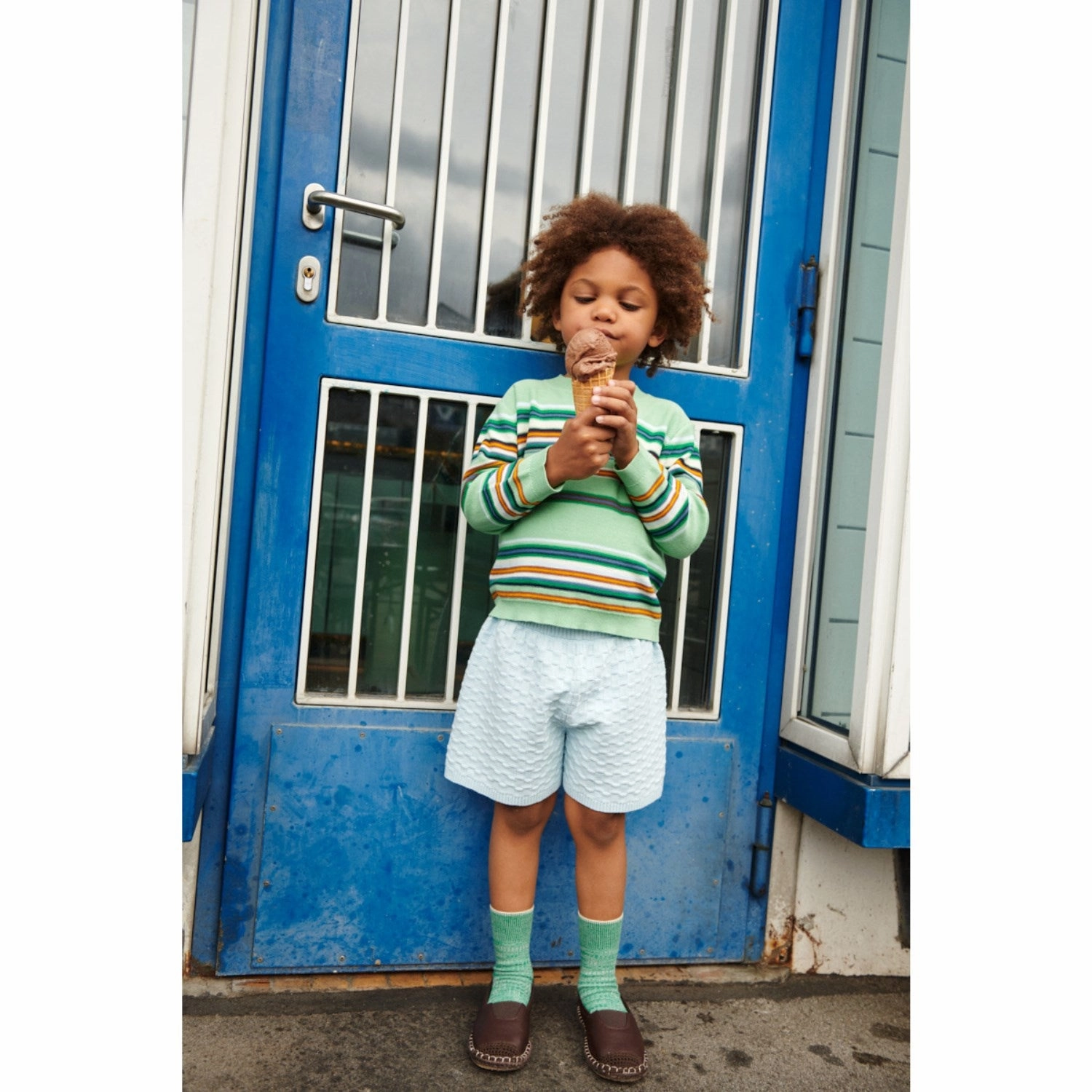 FUB emerald Purlrib Blouse Youth fashion Pastel Shade