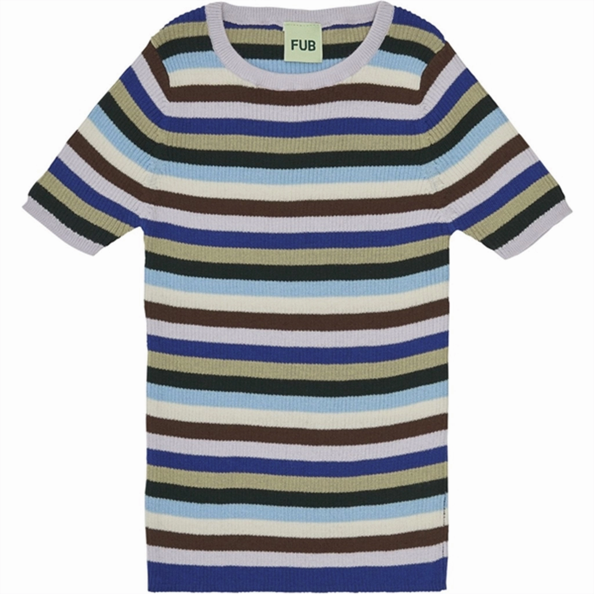 City Outfit FUB Rib T-Shirt Multi Stripe