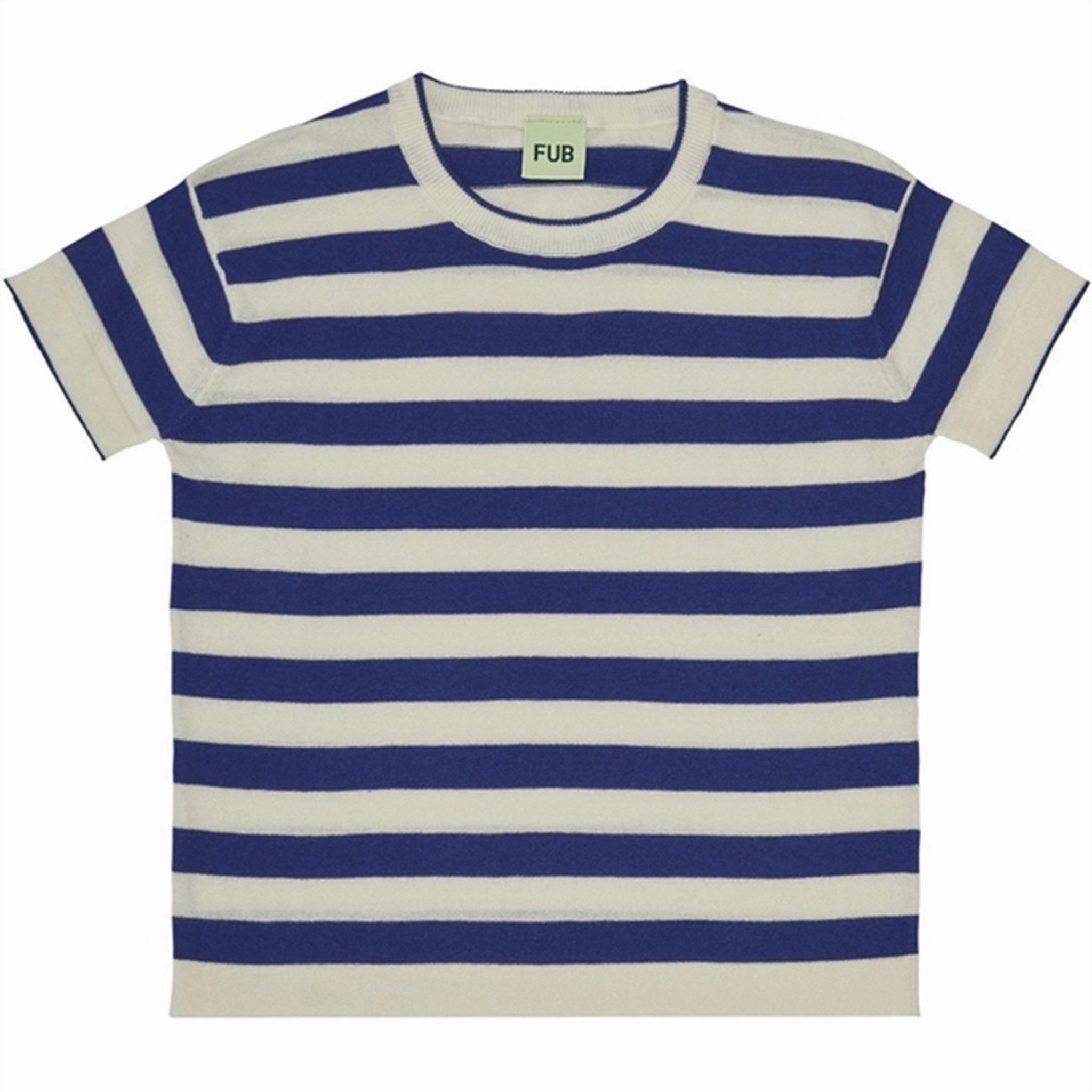 Chill Vibes Modern Design FUB T-Shirt Ecru/Cobolt