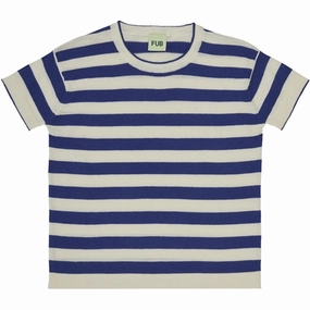 Casual Essential FUB T-Shirt Ecru/Cobolt