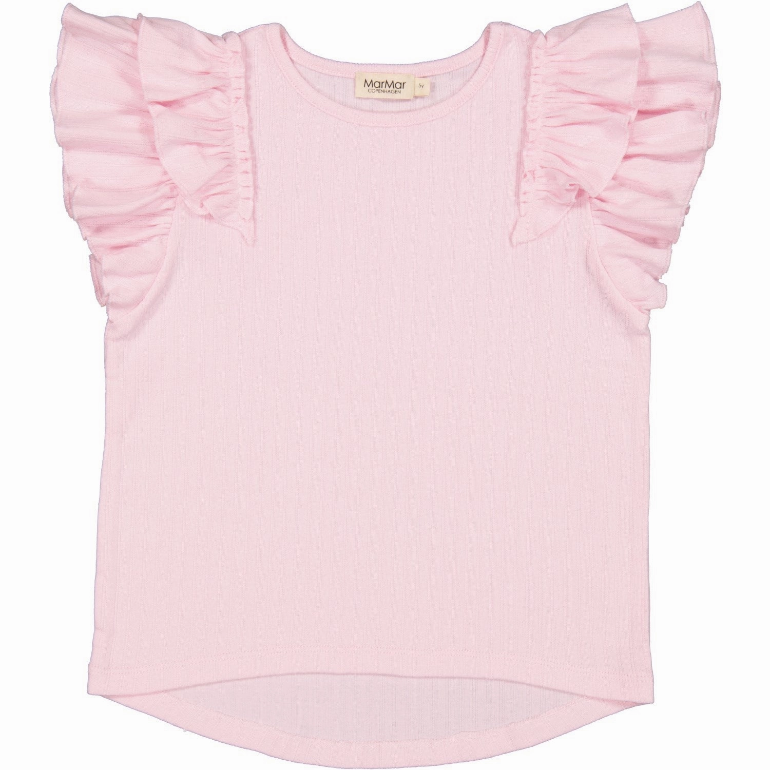 Lightweight Look Relaxed Fit MarMar Modal Pointelle Cotton Candy Tavora Frill T-Shirt