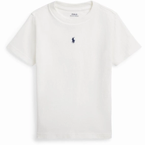Travel Trend Look Fresh Style Polo Ralph Lauren Boys T-Shirt Deckwash White