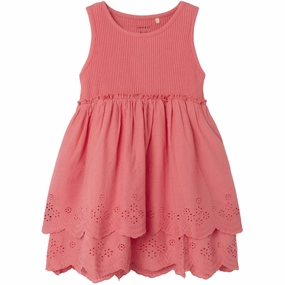 Interchangeable-Detail Name It Spiced Coral Halina Dress