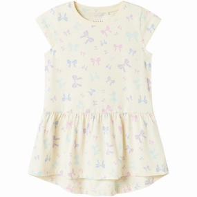 Name It Buttercream Bows Vigga Capsl Dress F1 Noos Natural Wrap