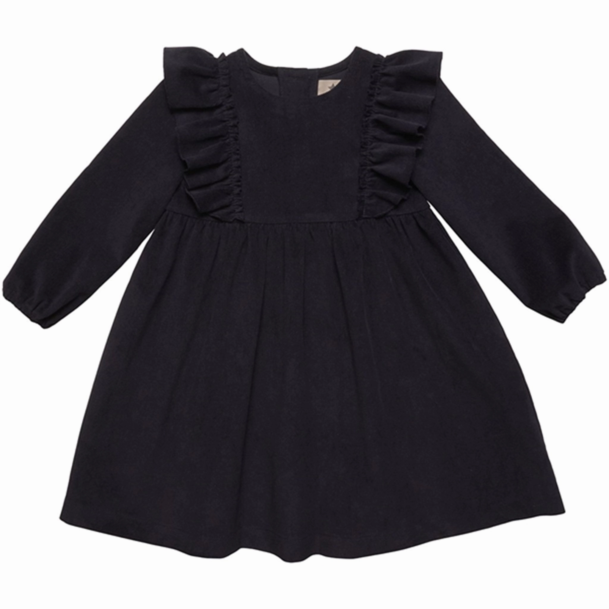 Huttelihut Dress LS Corderoy Sophia Navy Subtle Finish Weekend Chic