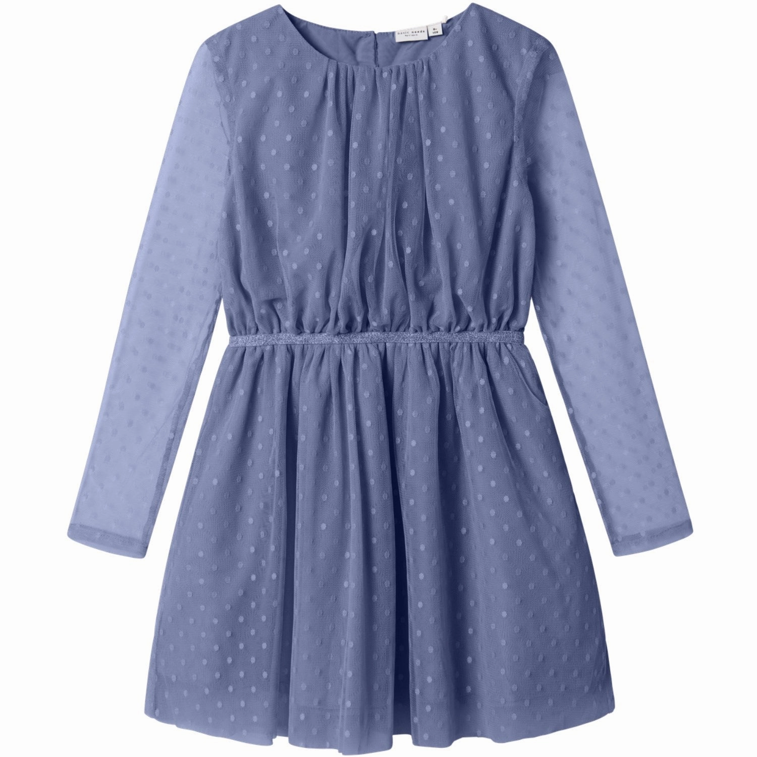 Name It Blue Ice Nkfvabos Ls Dress Noos Gentle Glow Flowing Design
