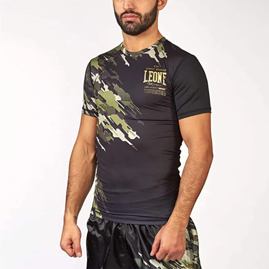 Formal Elegance Leone T-shirt Camo a compressione ABX15