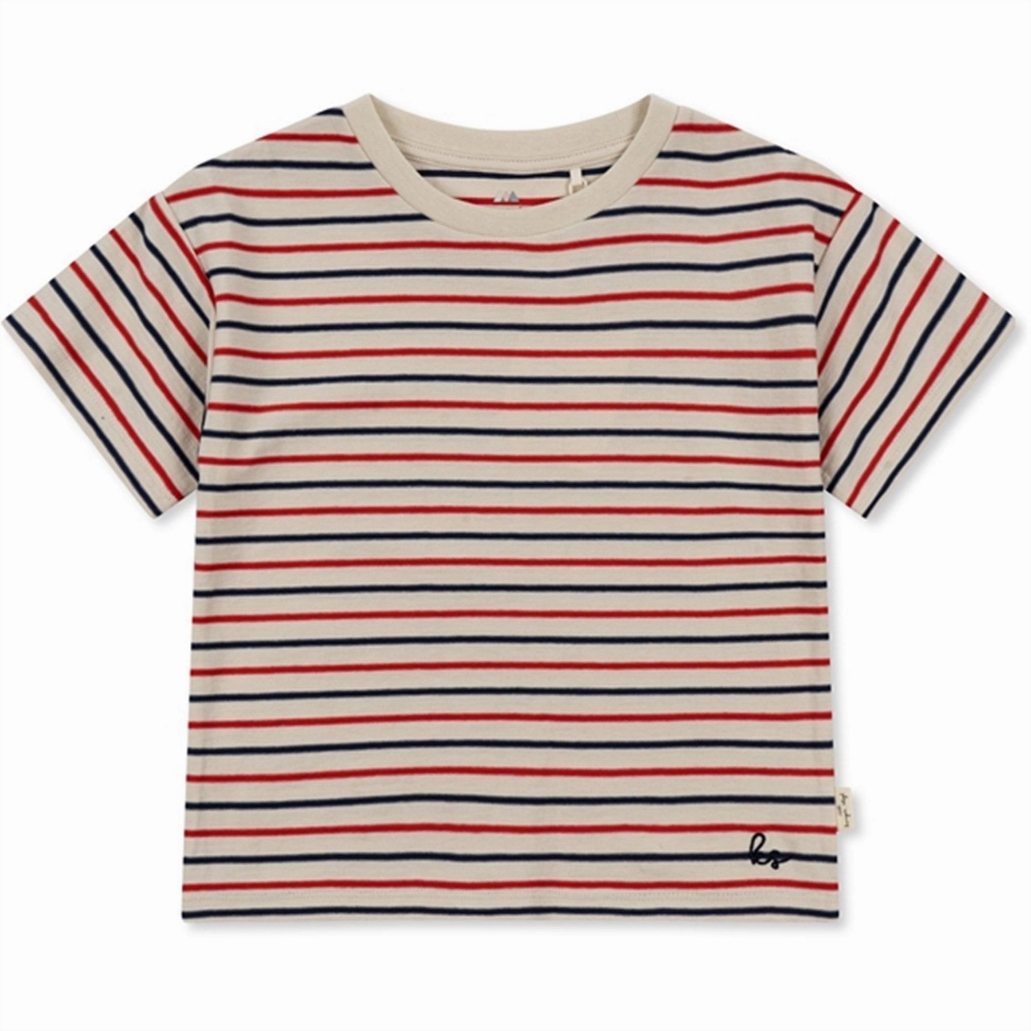 Fit For Comfort Konges Sl?jd Tricolore Stripes Lin T-shirt
