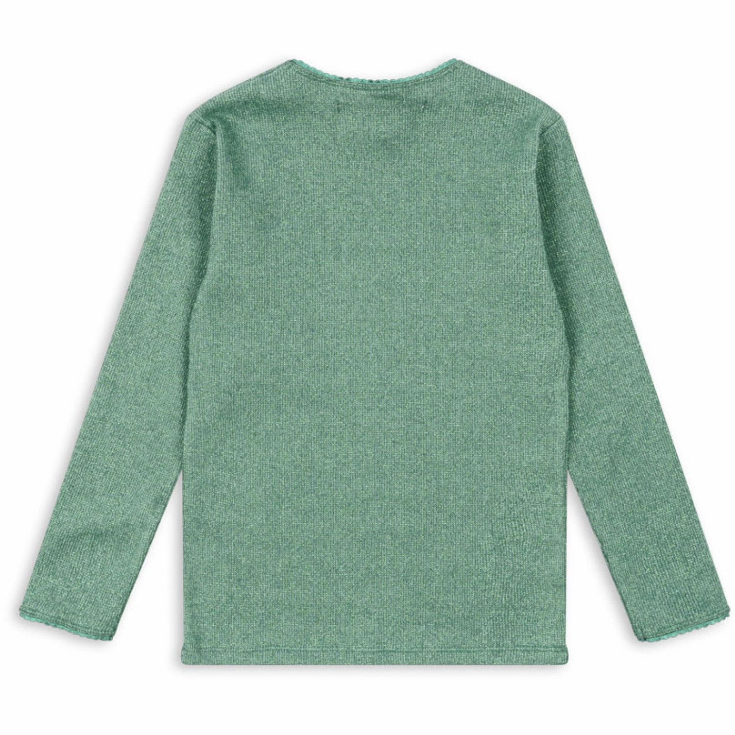 Konges Sl?jd Bottle Green Roli Blouse Premium Pima Cotton Flatlock stitching