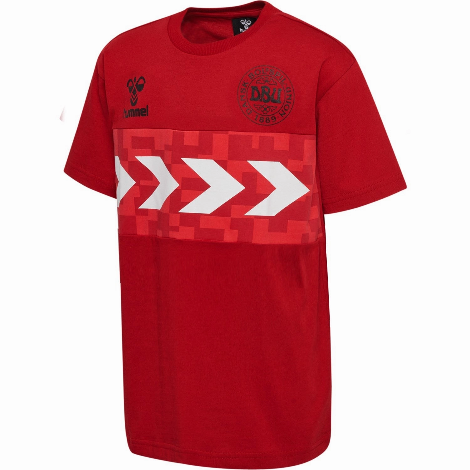 Hummel Chili Pepper DBU Gameday Match T-shirt Minimalist Apparel Flexible Collar