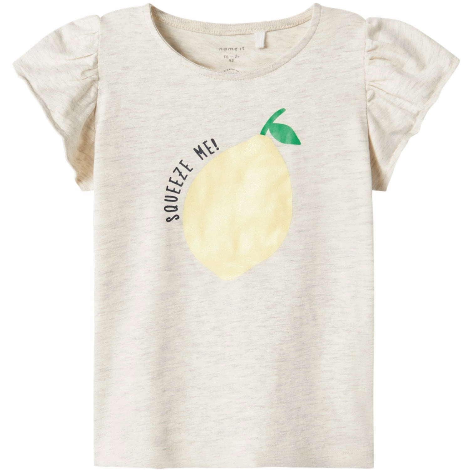 Loose fitting comfort Sustainable Dye Process Name It Peyote Melange Follyglitter T-Shirt