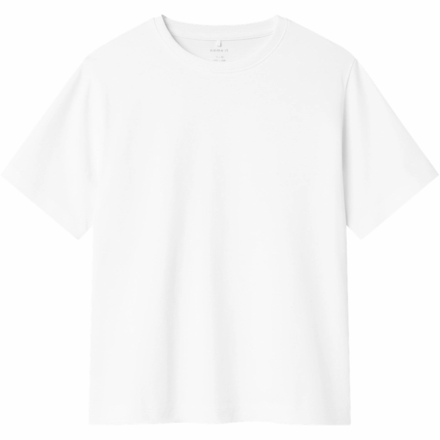 Breathable Comfort Name It Bright White Grega Regular T-Shirt Noos